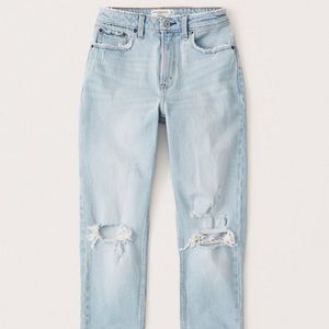 Abercrombie curve love high rise mom jeans